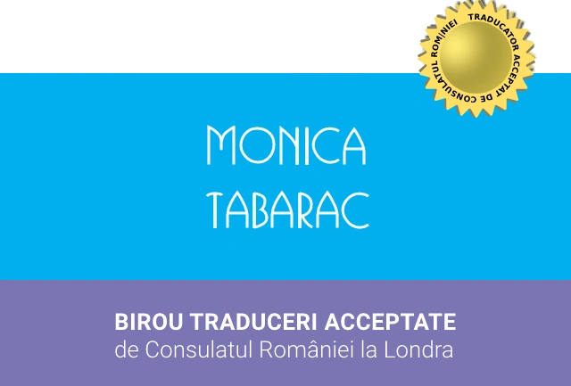 Traduceri | Monica Tabarac - Traduceri Londra